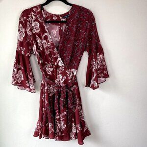 French Connection Ellette Crepe Faux Wrap Dress 2